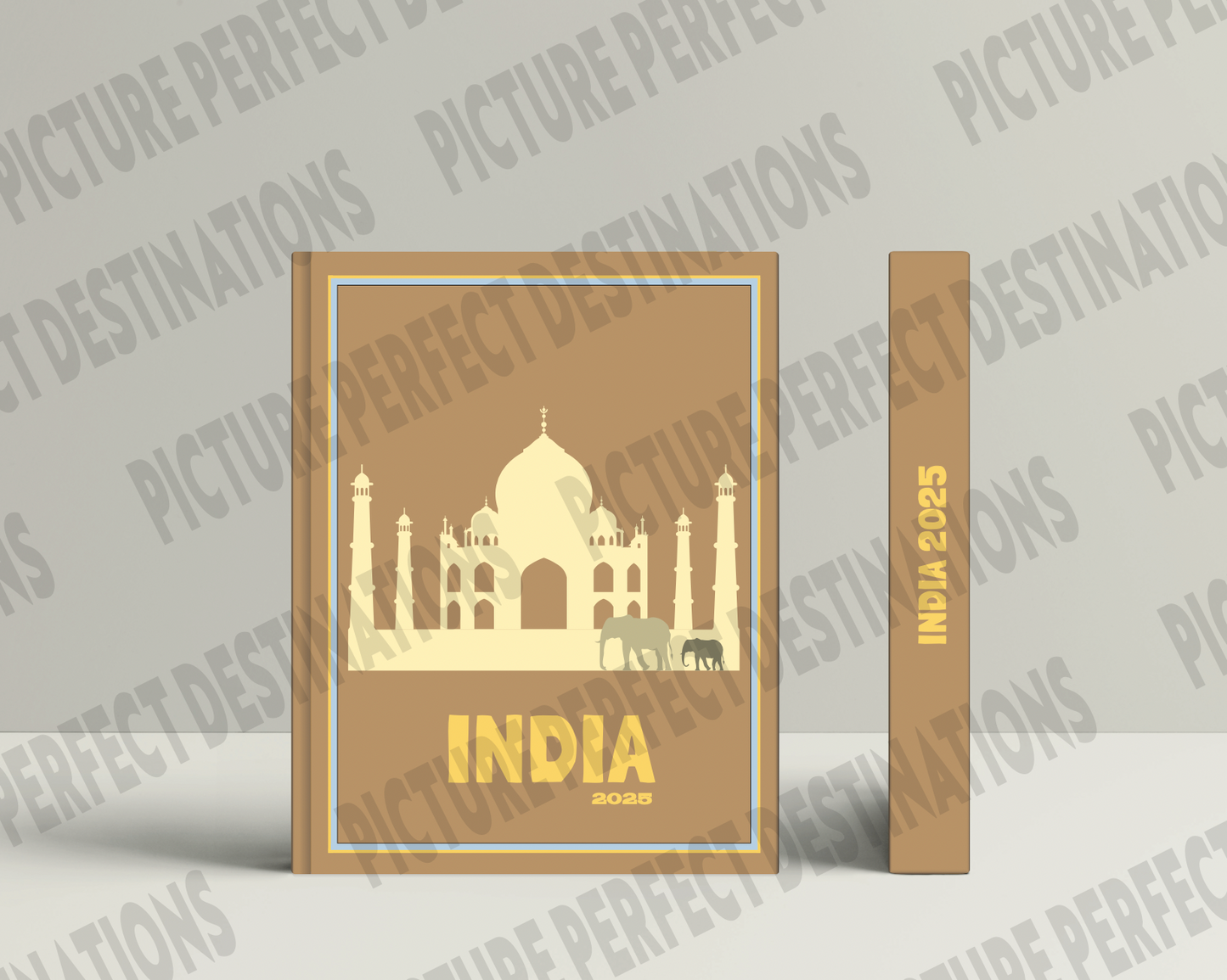 India travel photo book cover/poster