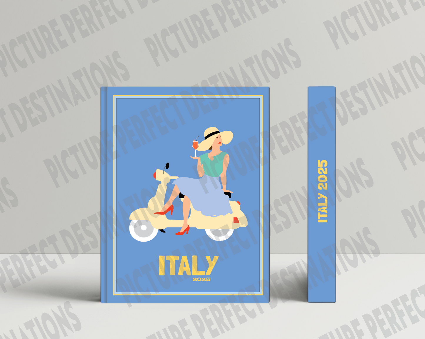 Italy travel photo book cover/poster