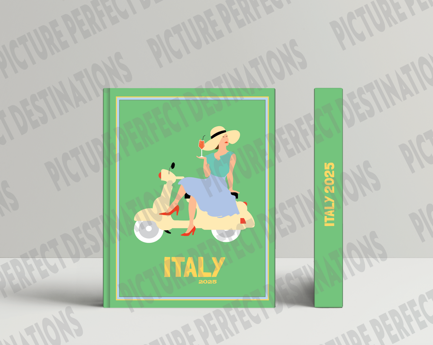 Italy travel photo book cover/poster