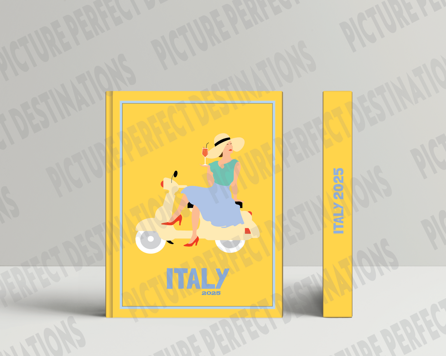 Italy travel photo book cover/poster