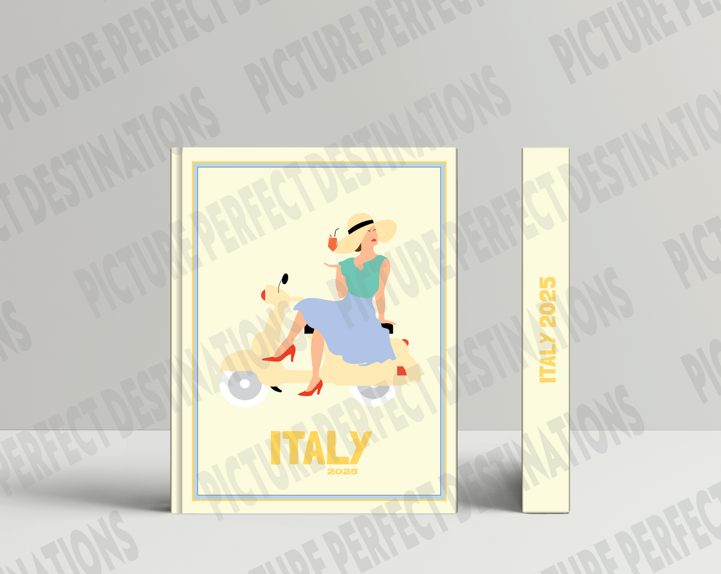 Italy travel photo book cover/poster