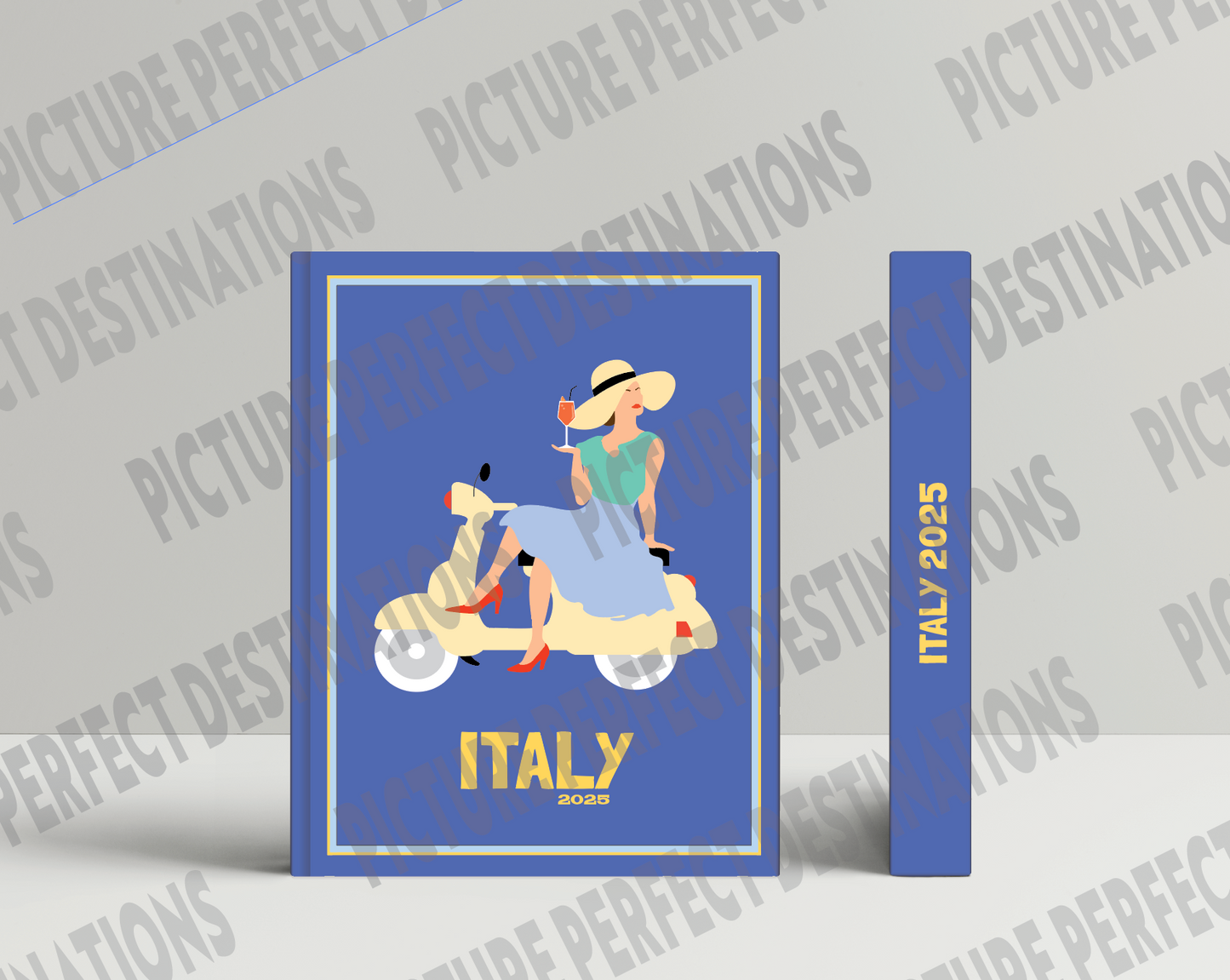 Italy travel photo book cover/poster