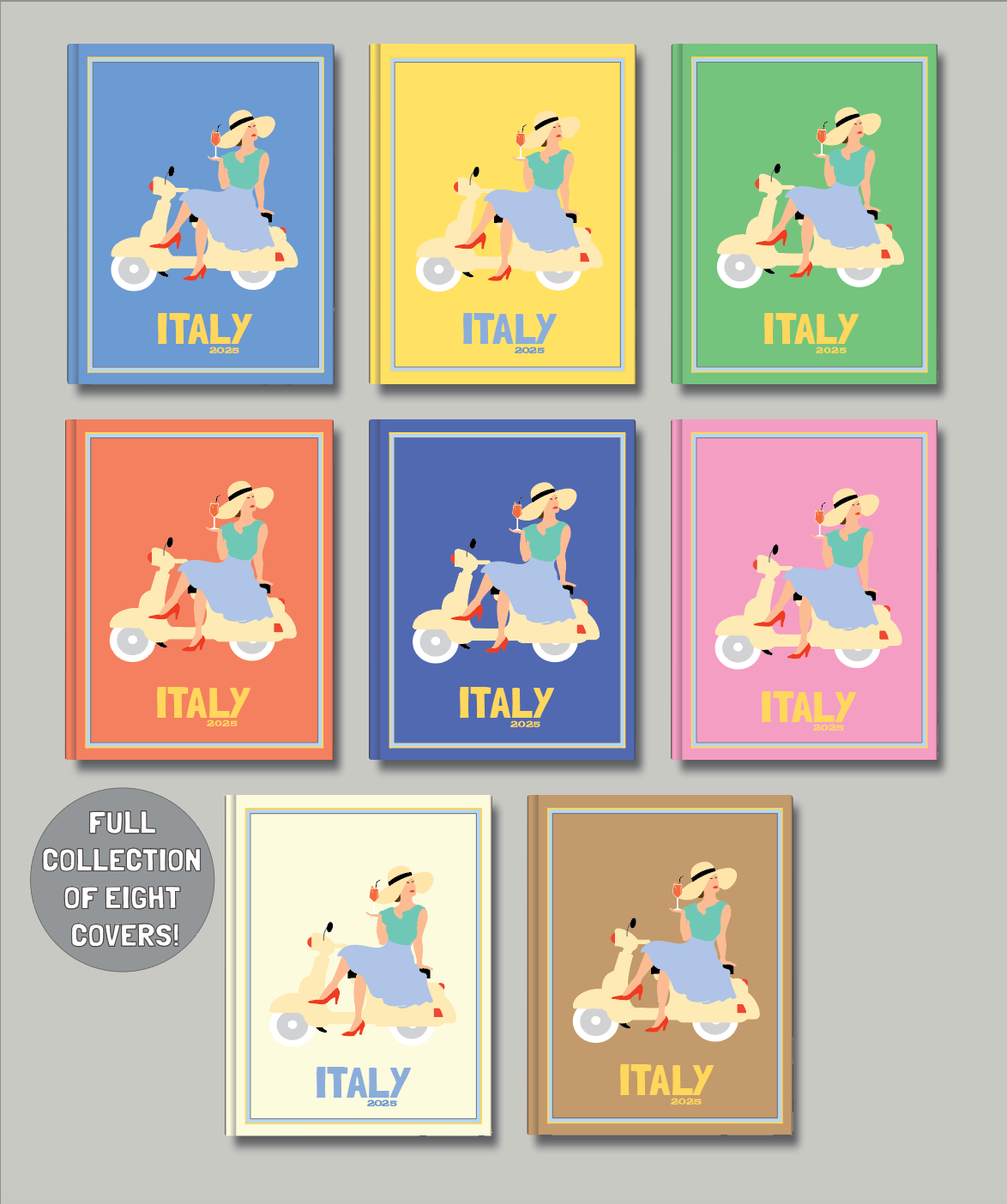 Italy travel photo book cover/poster