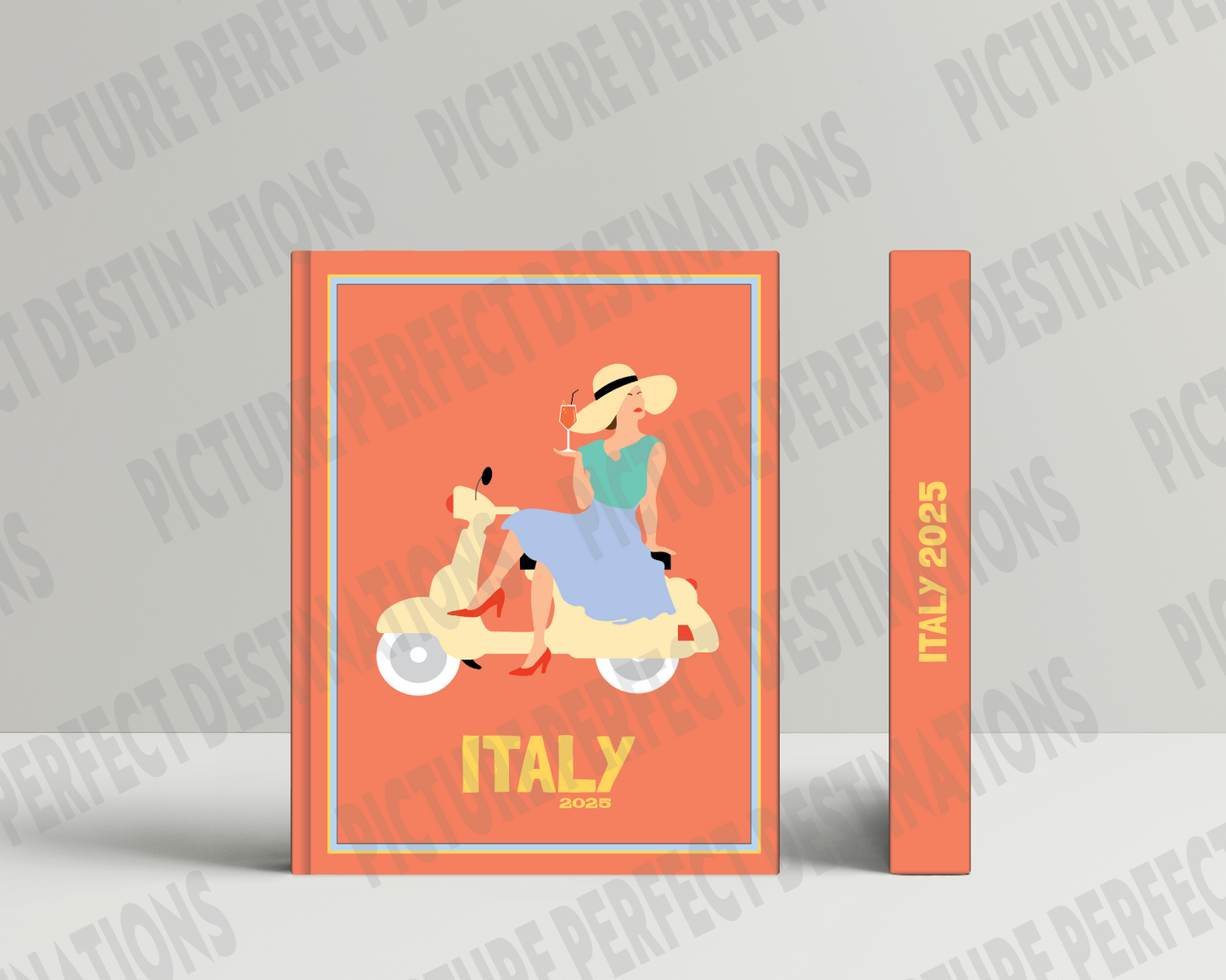 Italy travel photo book cover/poster