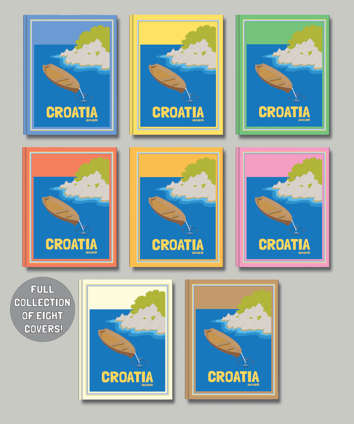 Croatia travel photo book cover/poster