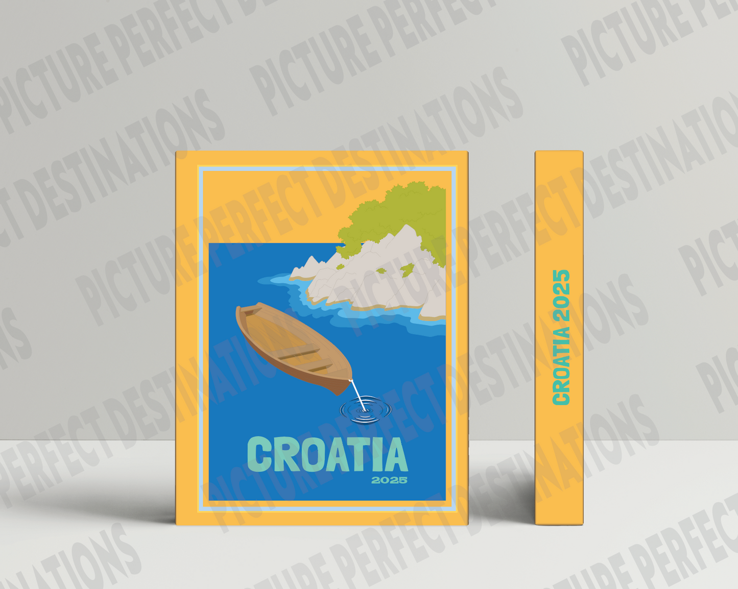 Croatia travel photo book cover/poster