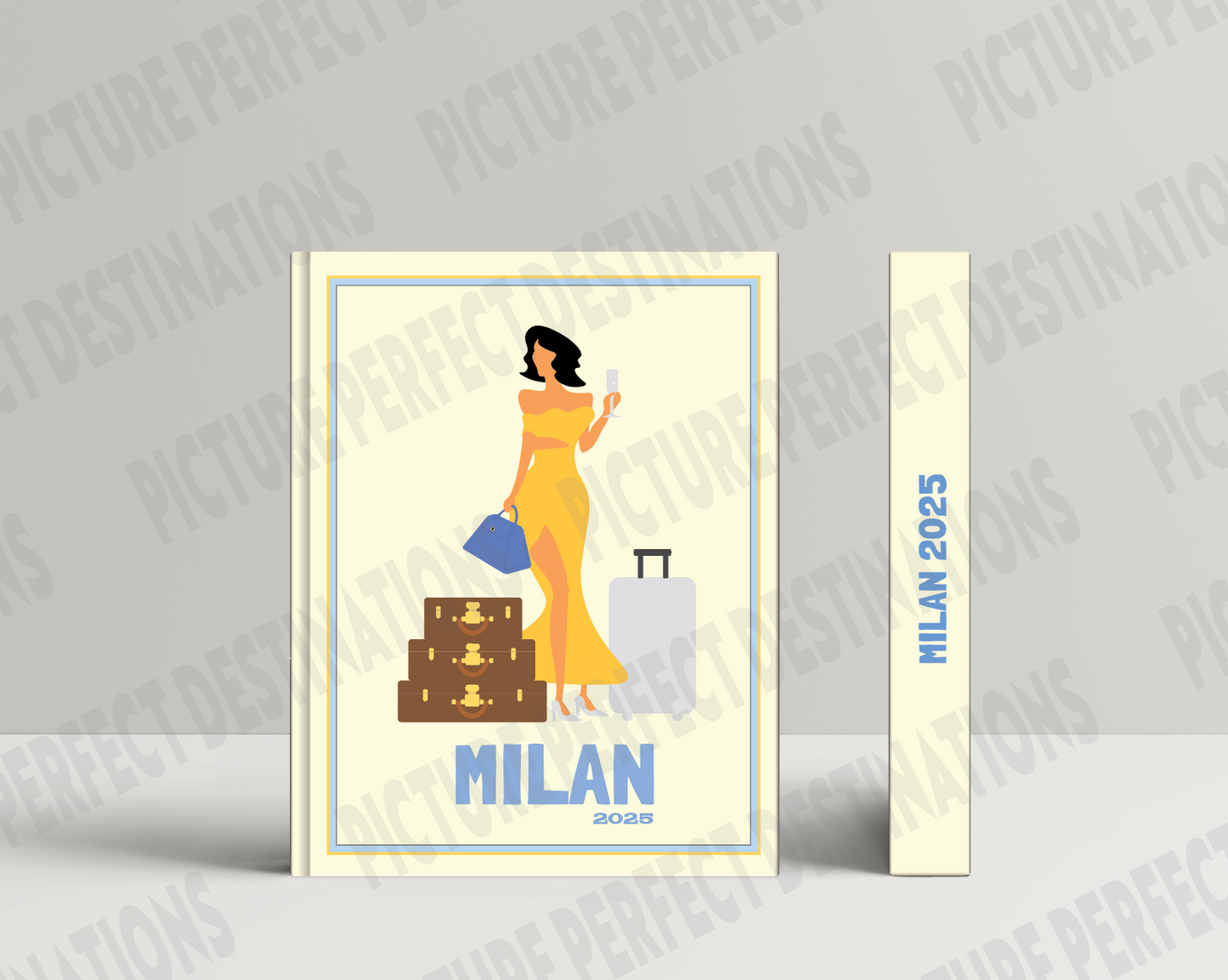 Milan travel photo book cover/poster