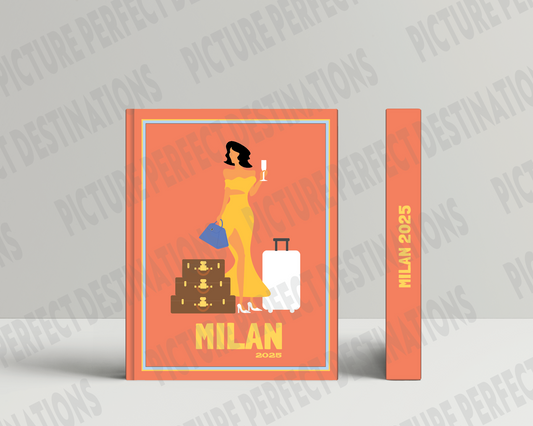 Milan travel photo book cover/poster