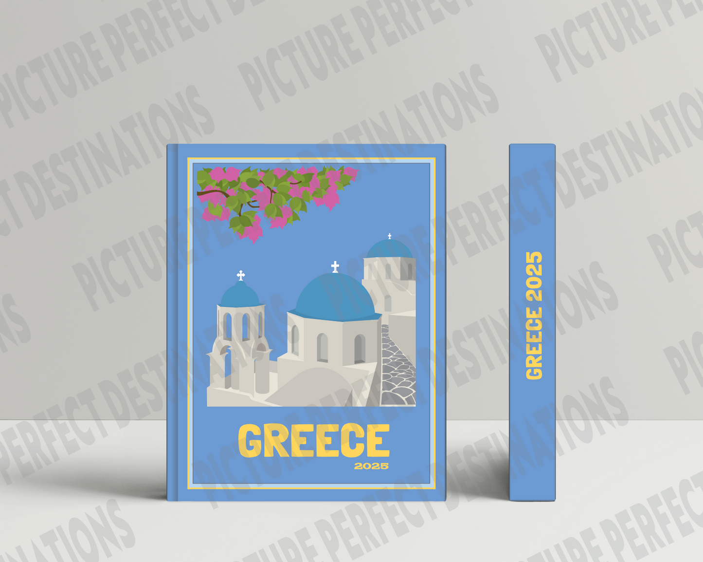 Greece travel photo book cover/poster