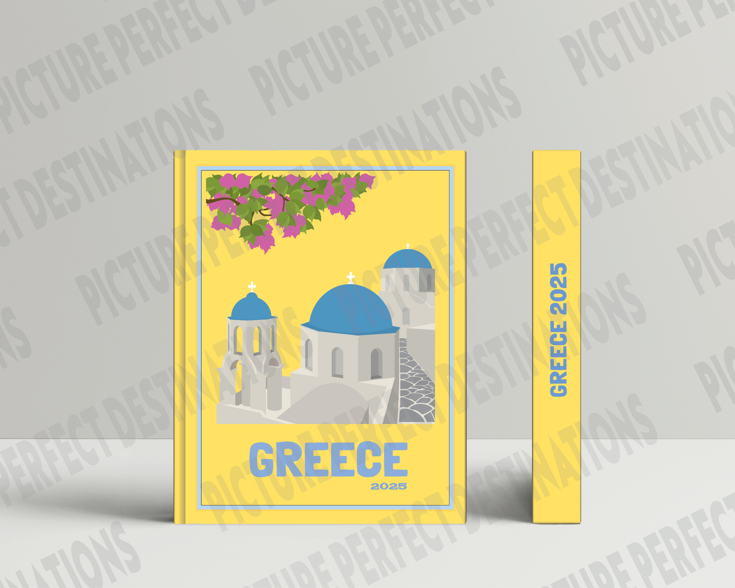 Greece travel photo book cover/poster