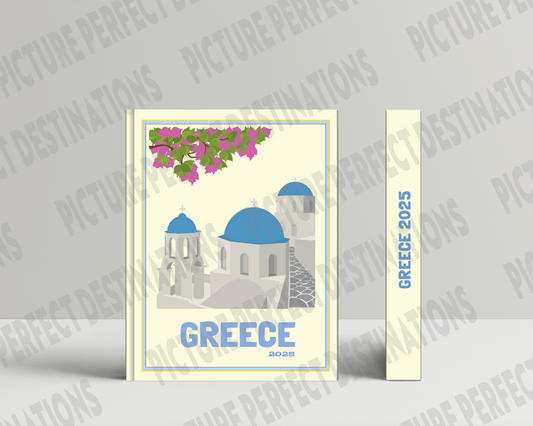 Greece travel photo book cover/poster