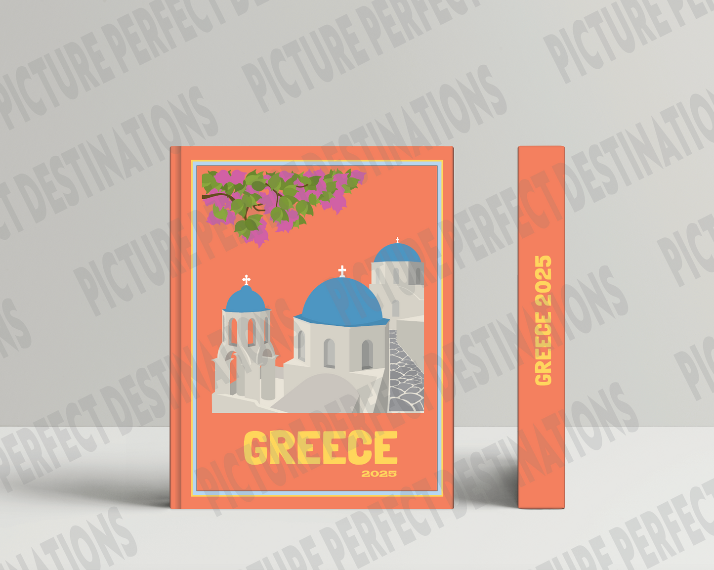 Greece travel photo book cover/poster