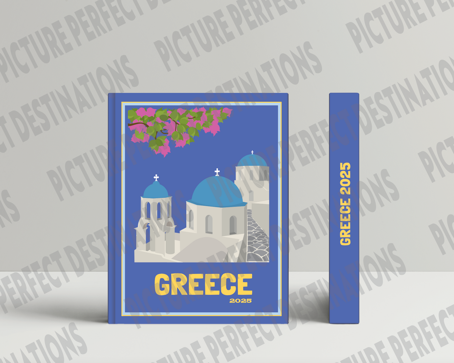 Greece travel photo book cover/poster