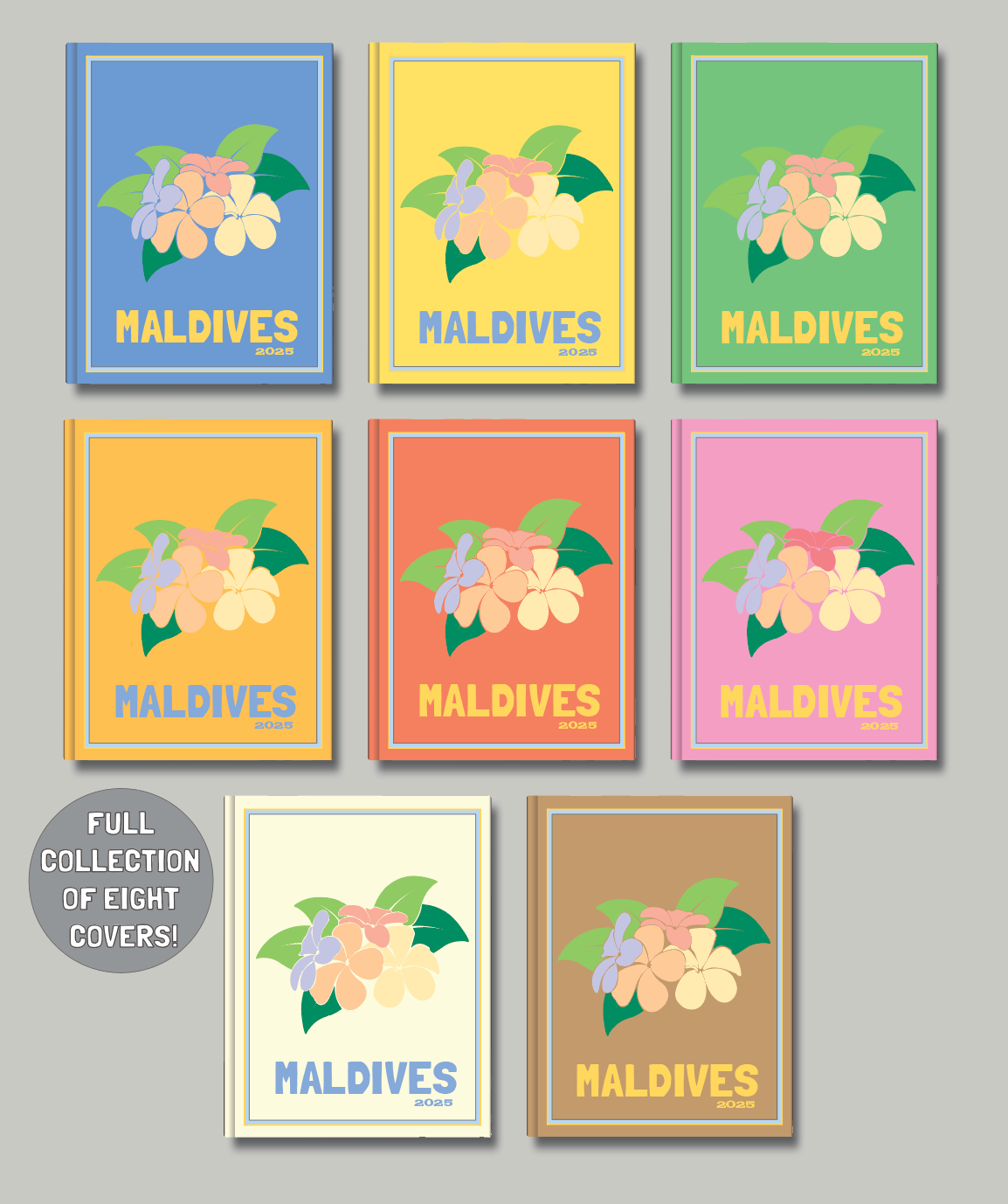 Maldives travel photo book cover/poster