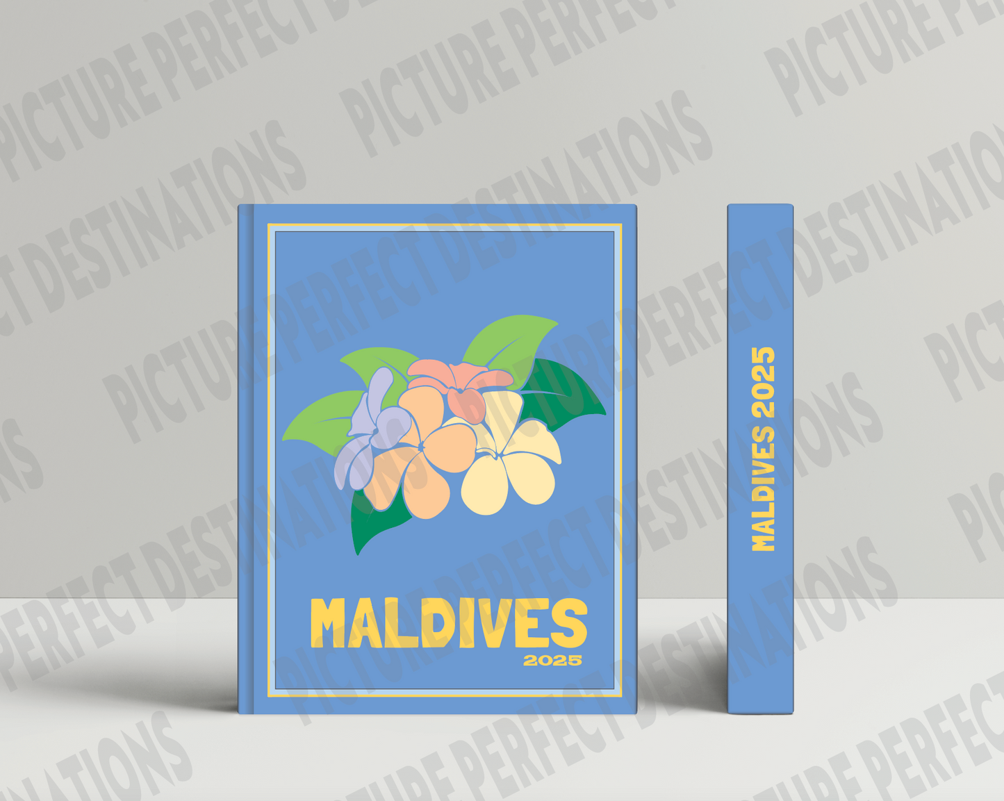 Maldives travel photo book cover/poster