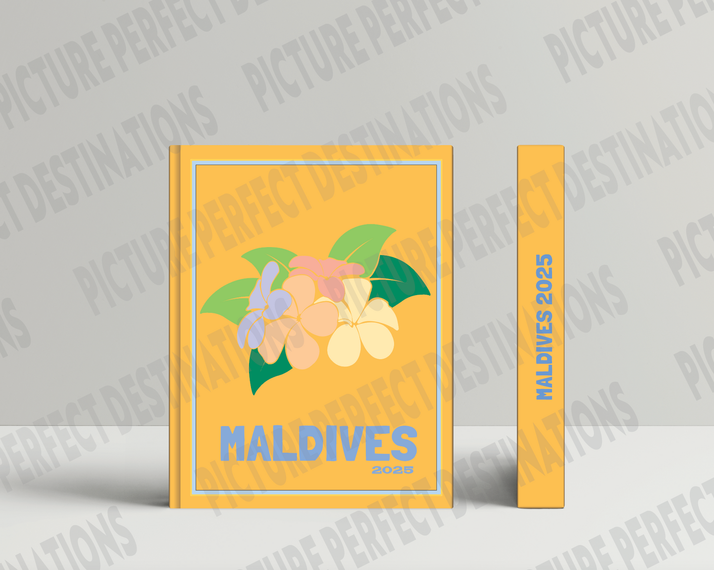 Maldives travel photo book cover/poster