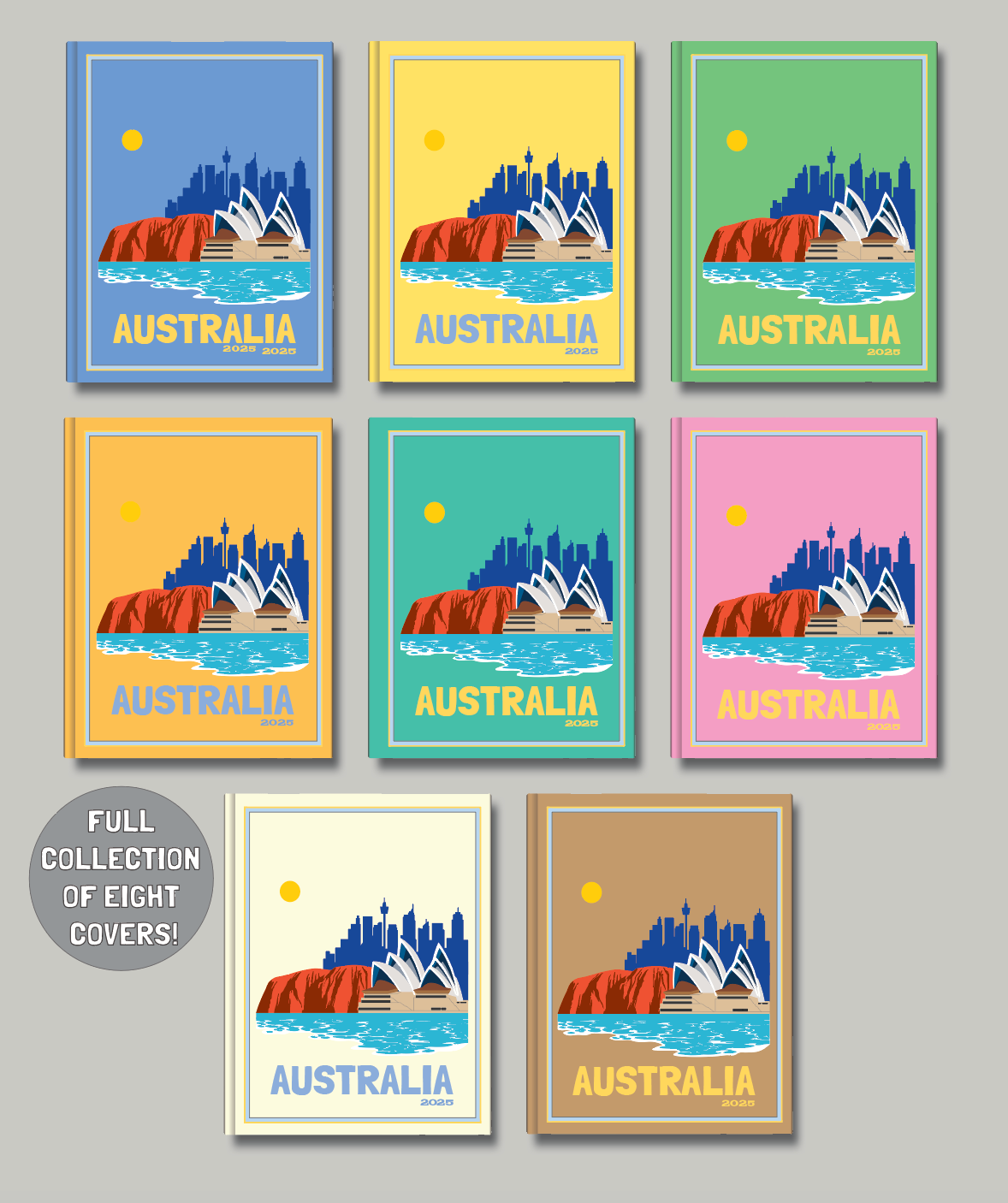 Australia travel photo book cover/poster