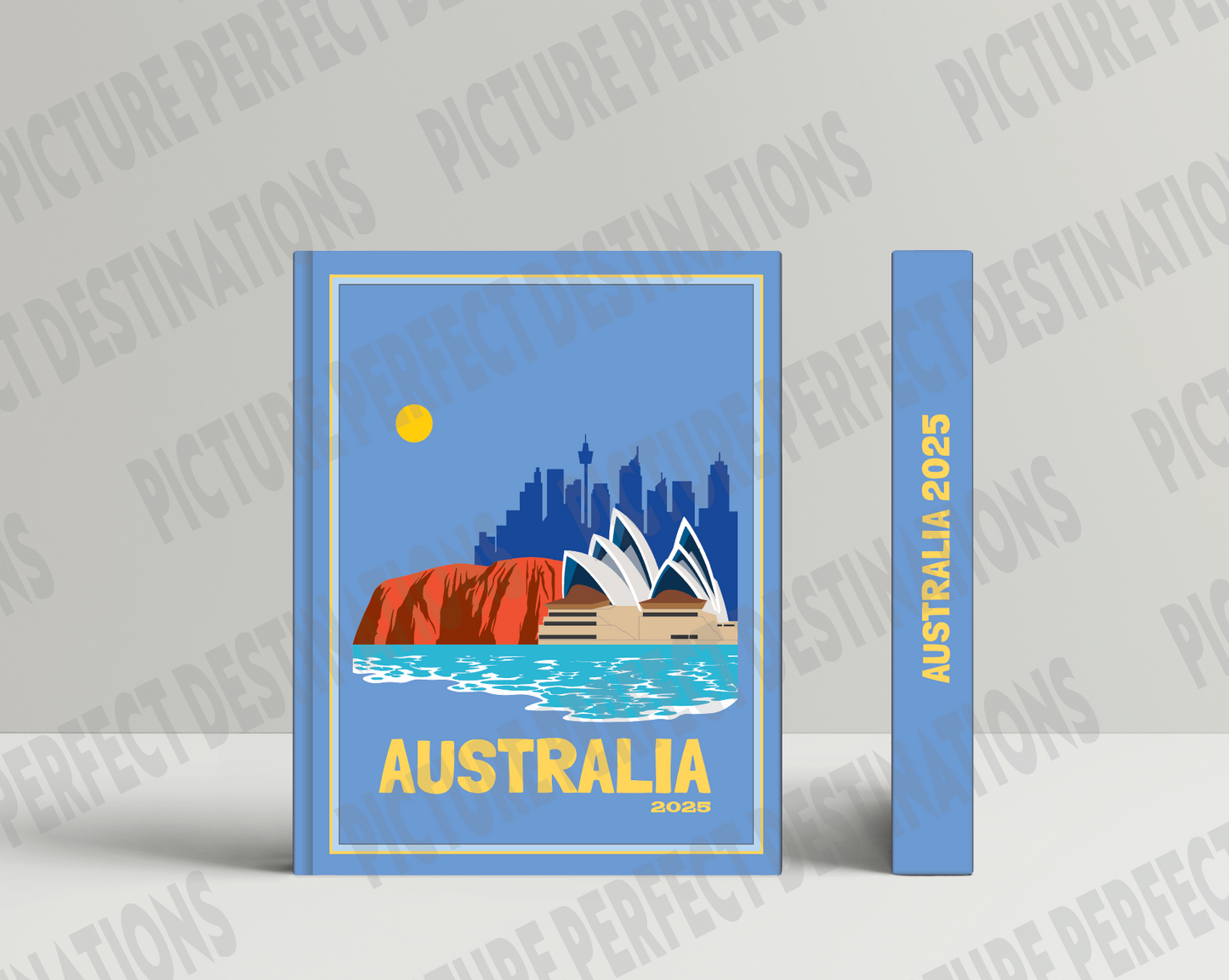 Australia travel photo book cover/poster