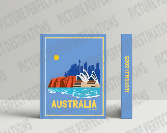 Australia travel photo book cover/poster