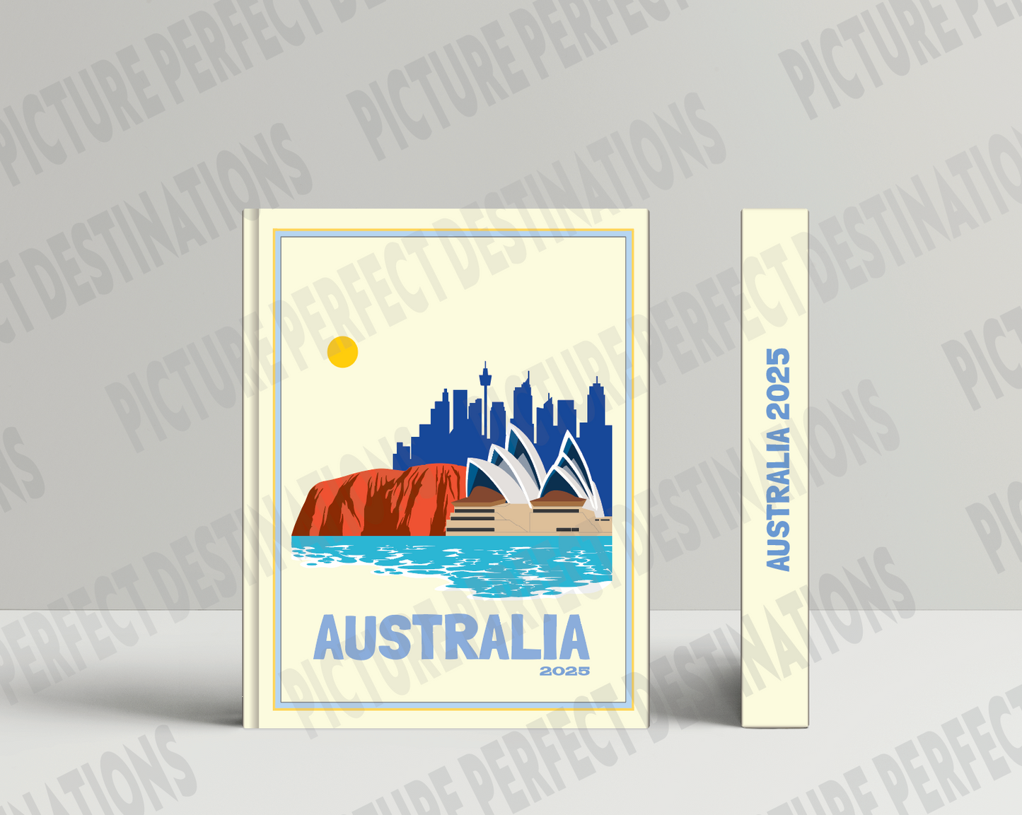 Australia travel photo book cover/poster