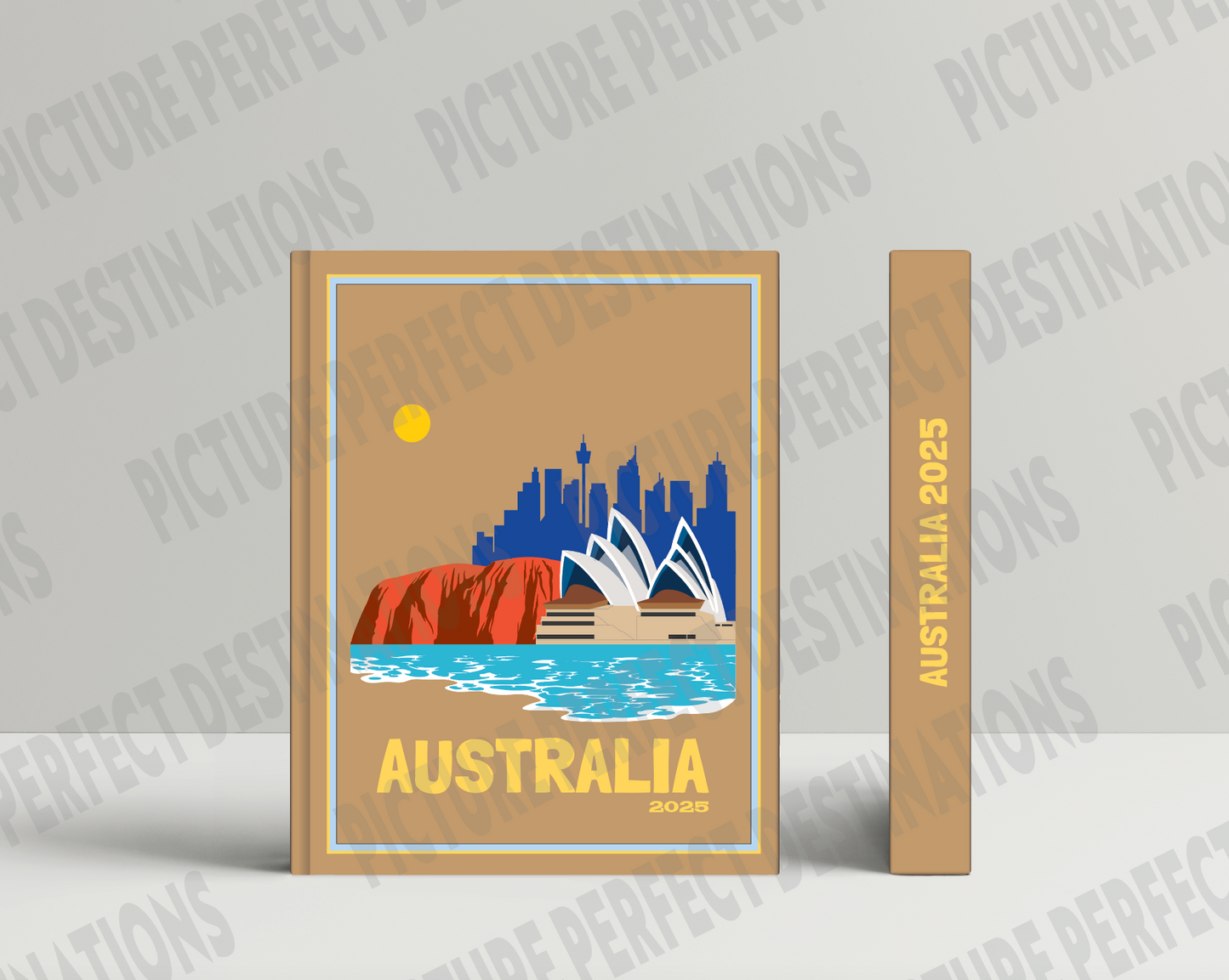 Australia travel photo book cover/poster