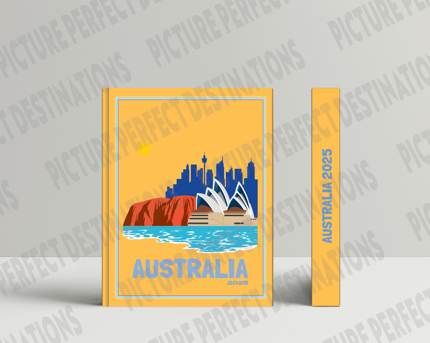 Australia travel photo book cover/poster