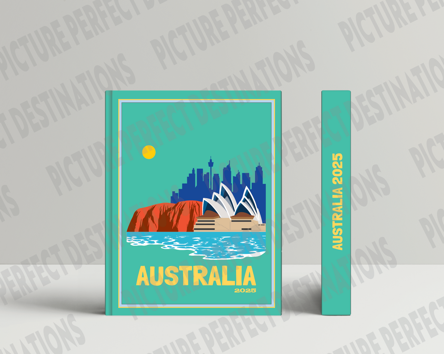 Australia travel photo book cover/poster