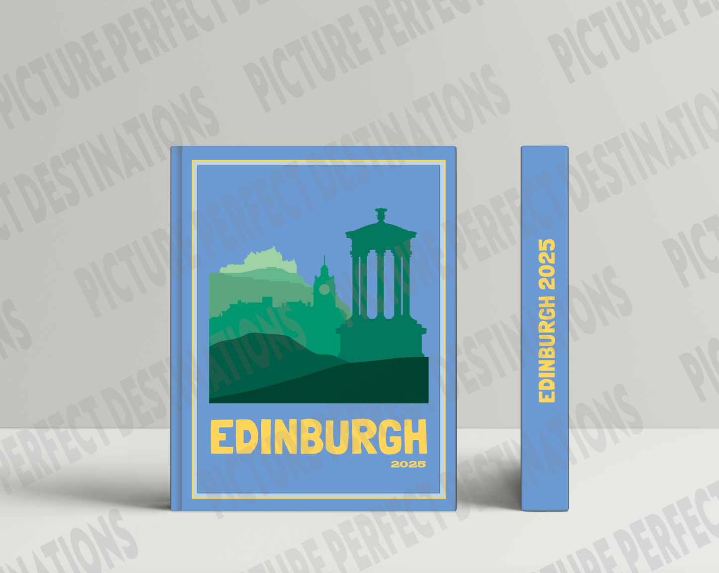 Edinburgh travel photo book cover/poster