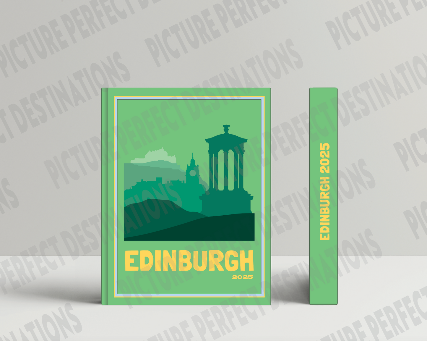 Edinburgh travel photo book cover/poster