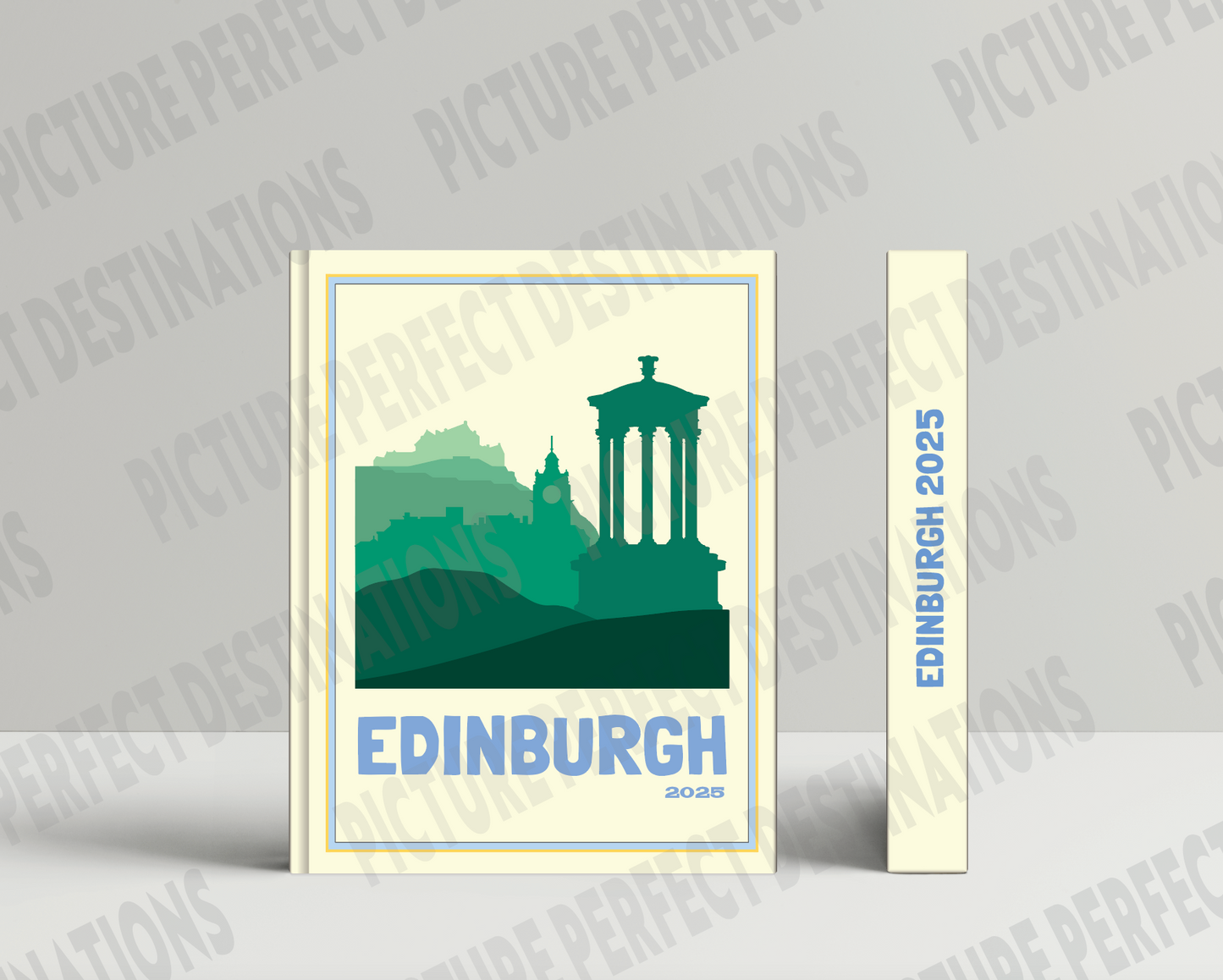 Edinburgh travel photo book cover/poster