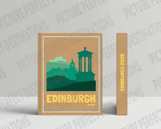 Edinburgh travel photo book cover/poster