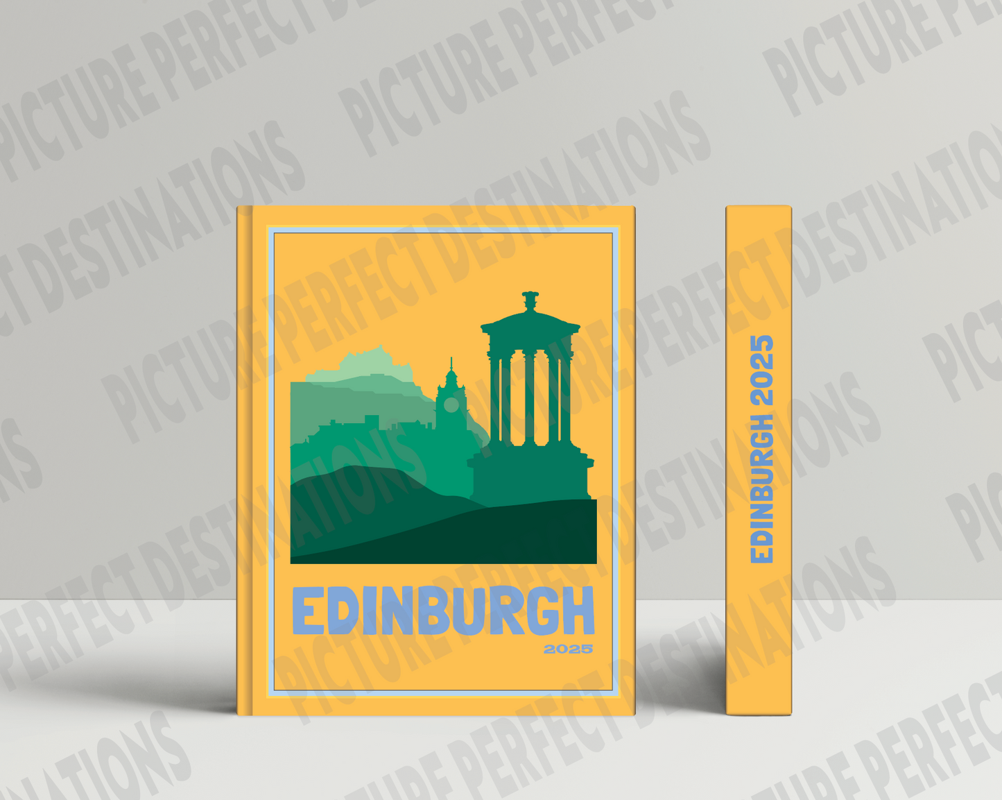 Edinburgh travel photo book cover/poster