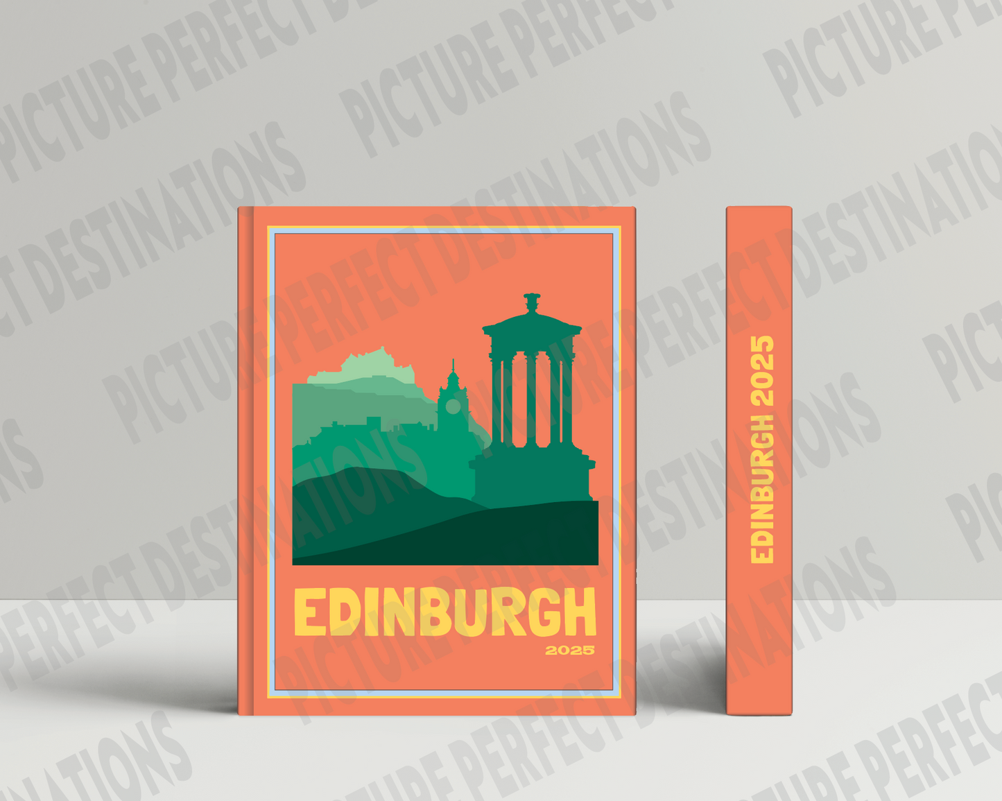 Edinburgh travel photo book cover/poster