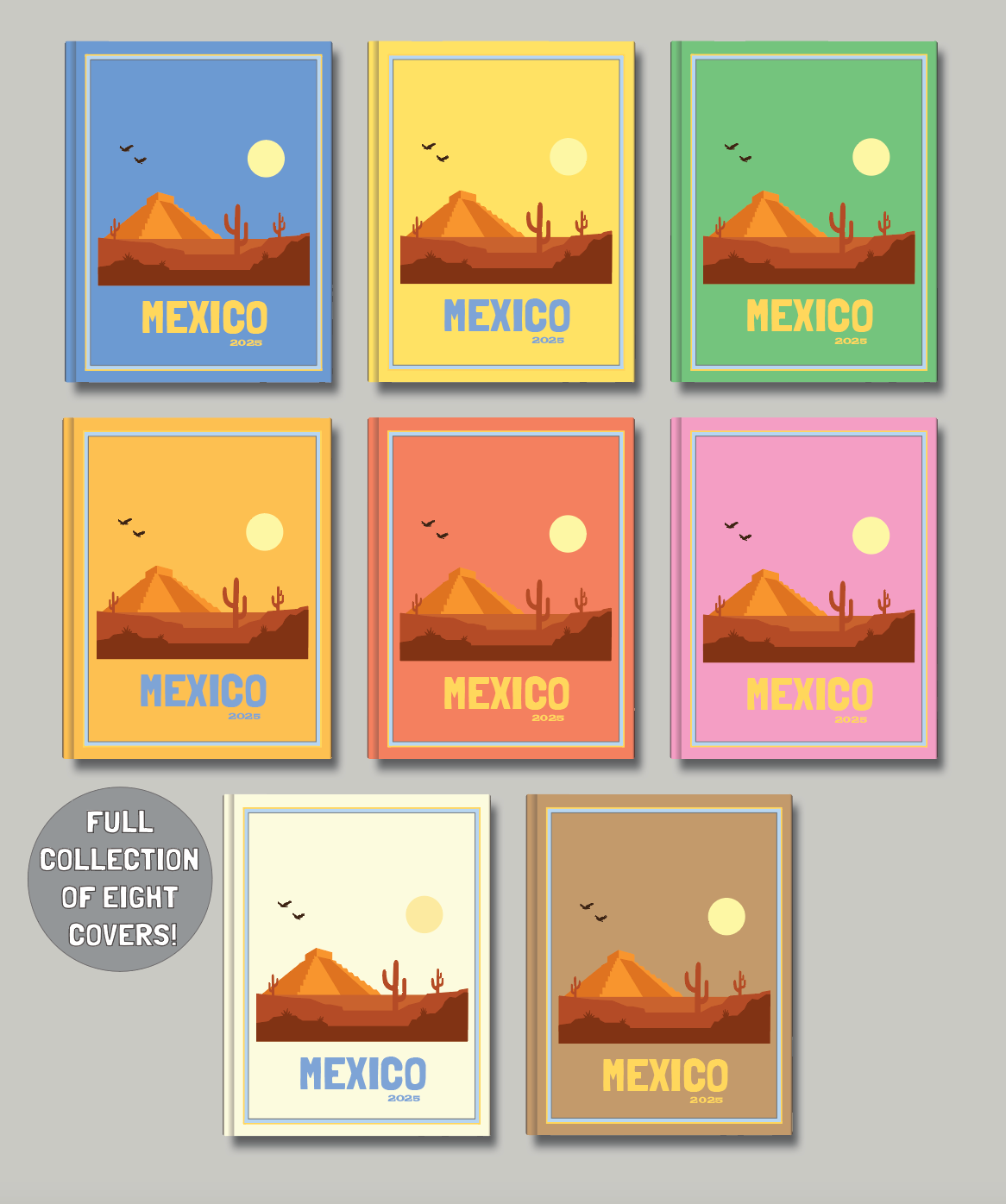 Mexico travel photo book cover/poster