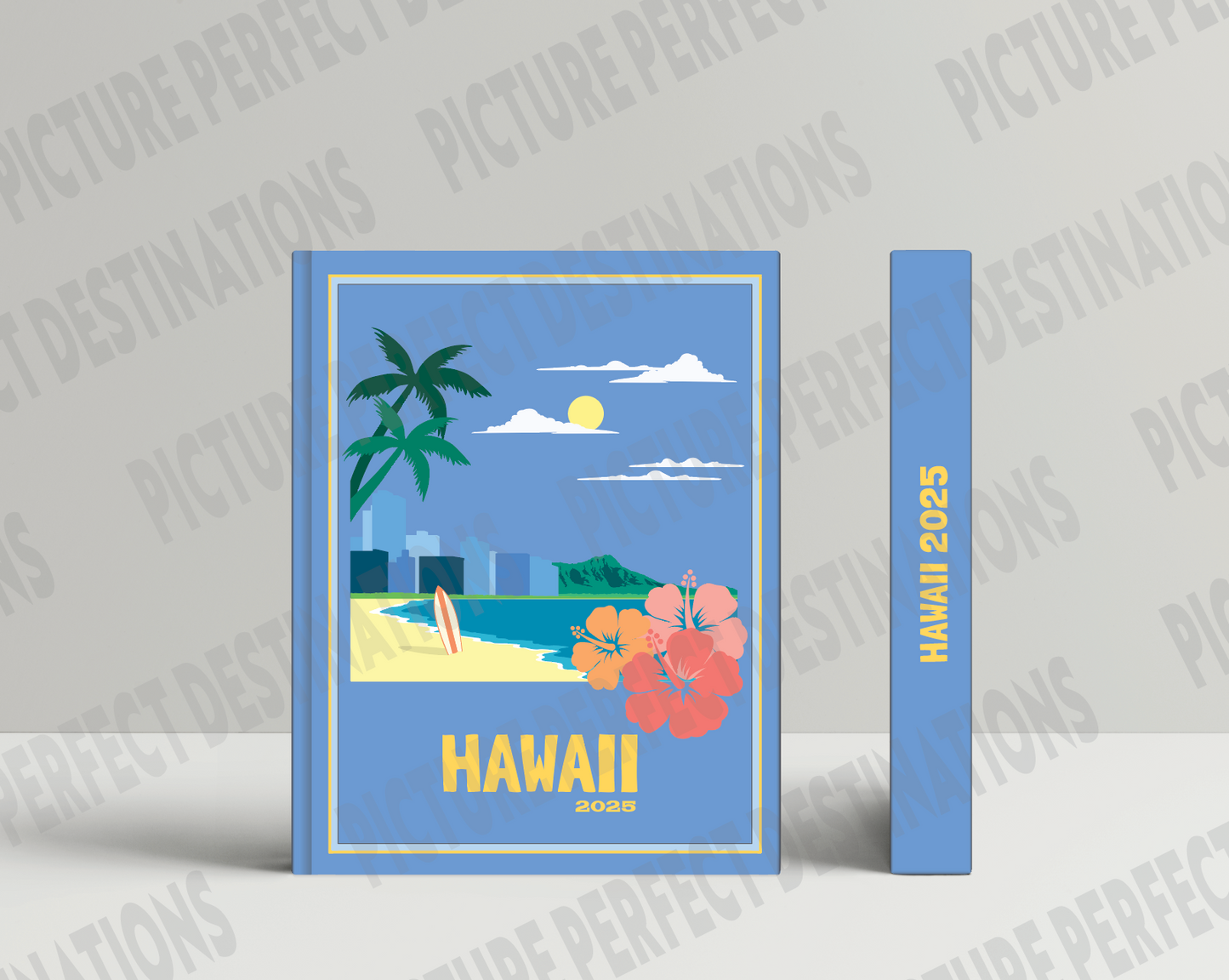 Hawaii travel photo book cover/poster