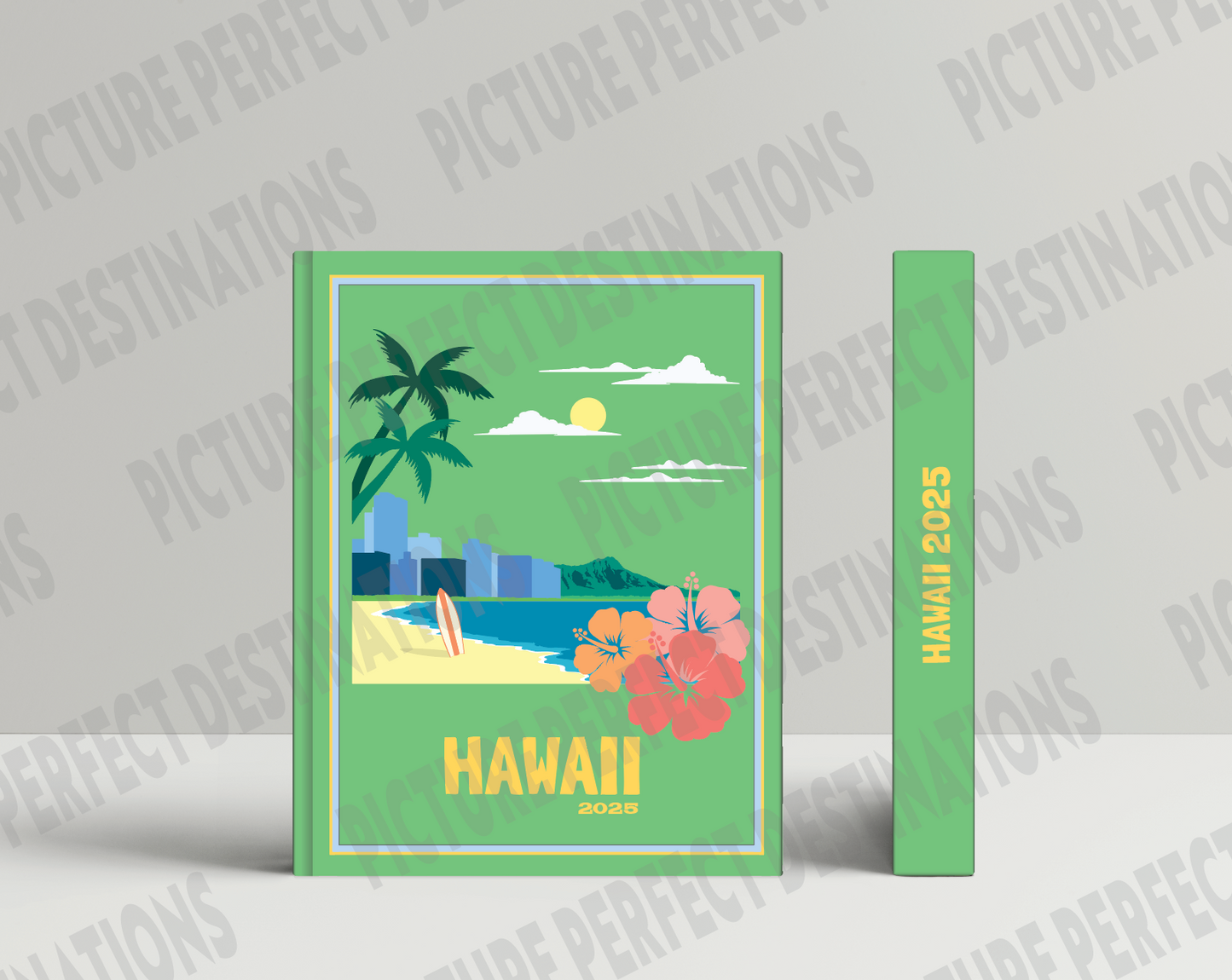 Hawaii travel photo book cover/poster