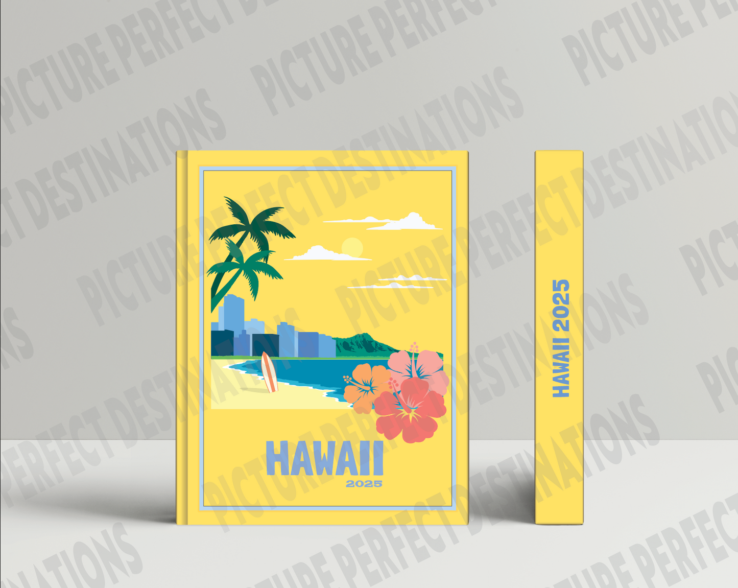 Hawaii travel photo book cover/poster