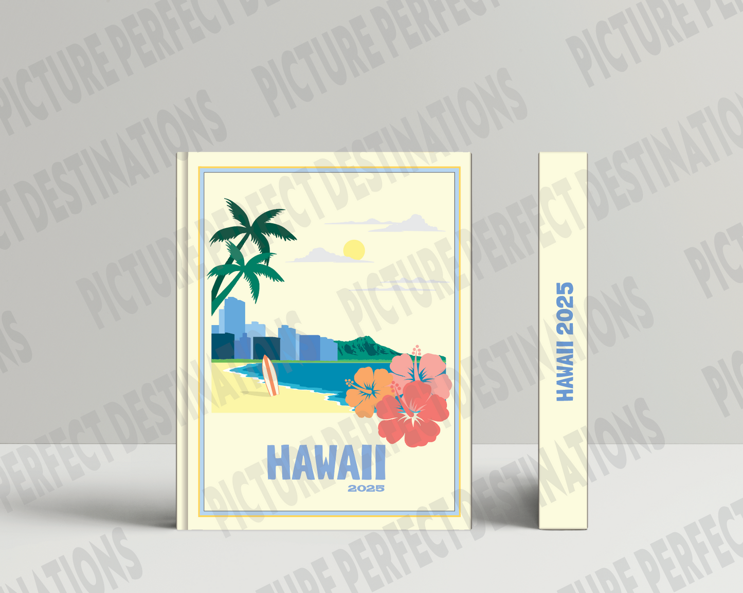 Hawaii travel photo book cover/poster