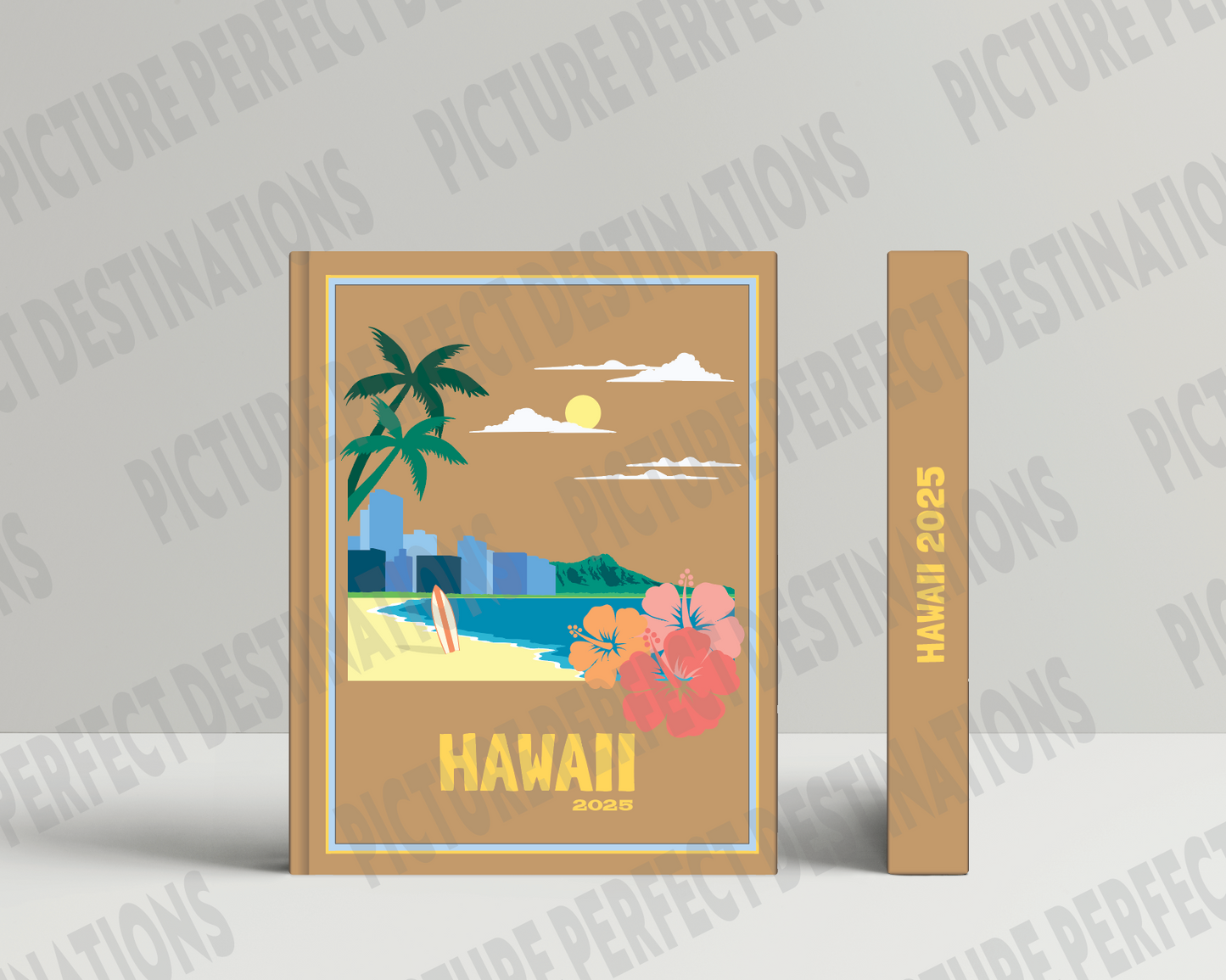 Hawaii travel photo book cover/poster