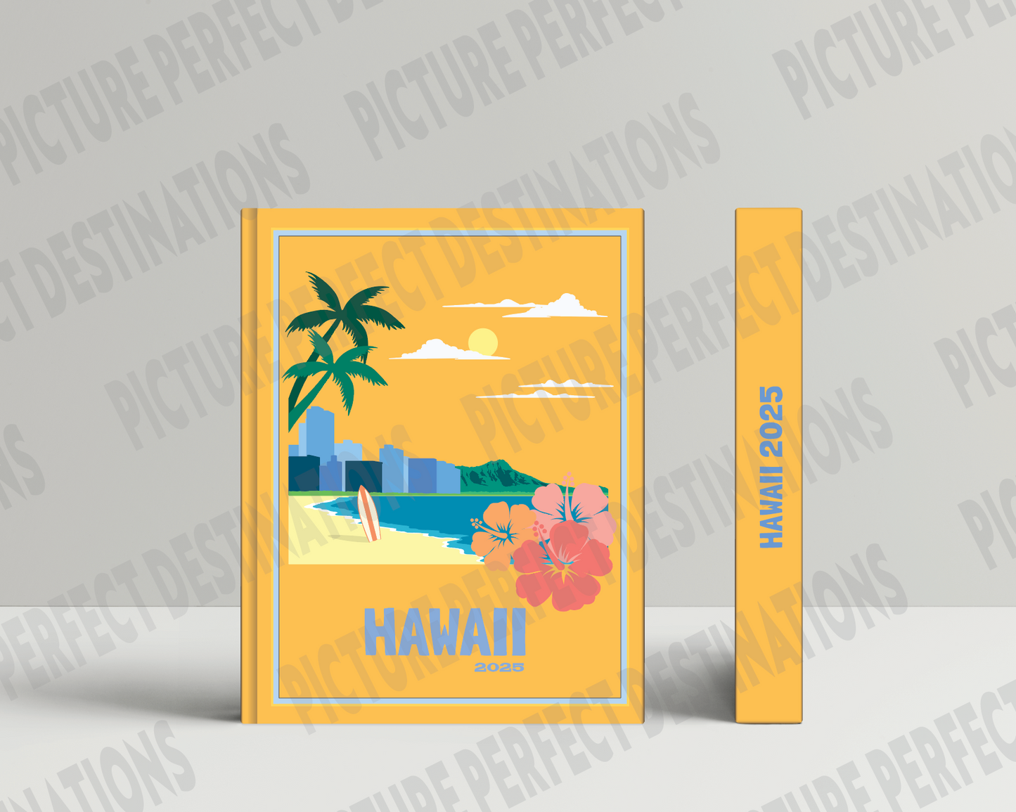 Hawaii travel photo book cover/poster