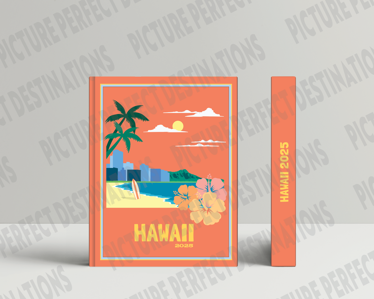 Hawaii travel photo book cover/poster