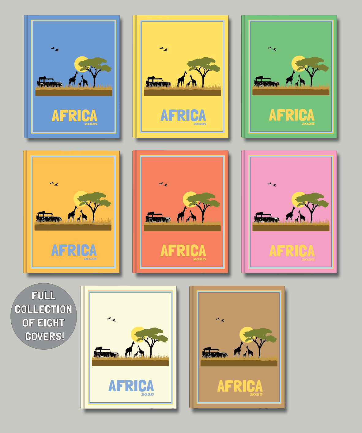 Africa travel photo book cover/poster