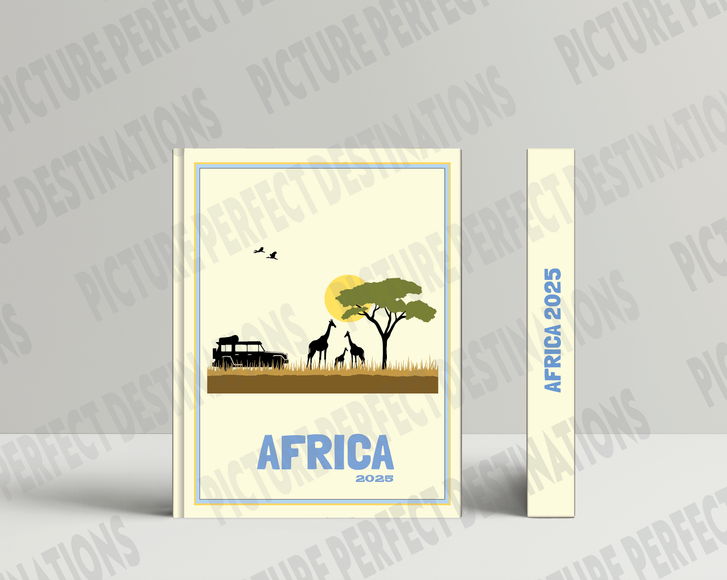 Africa travel photo book cover/poster