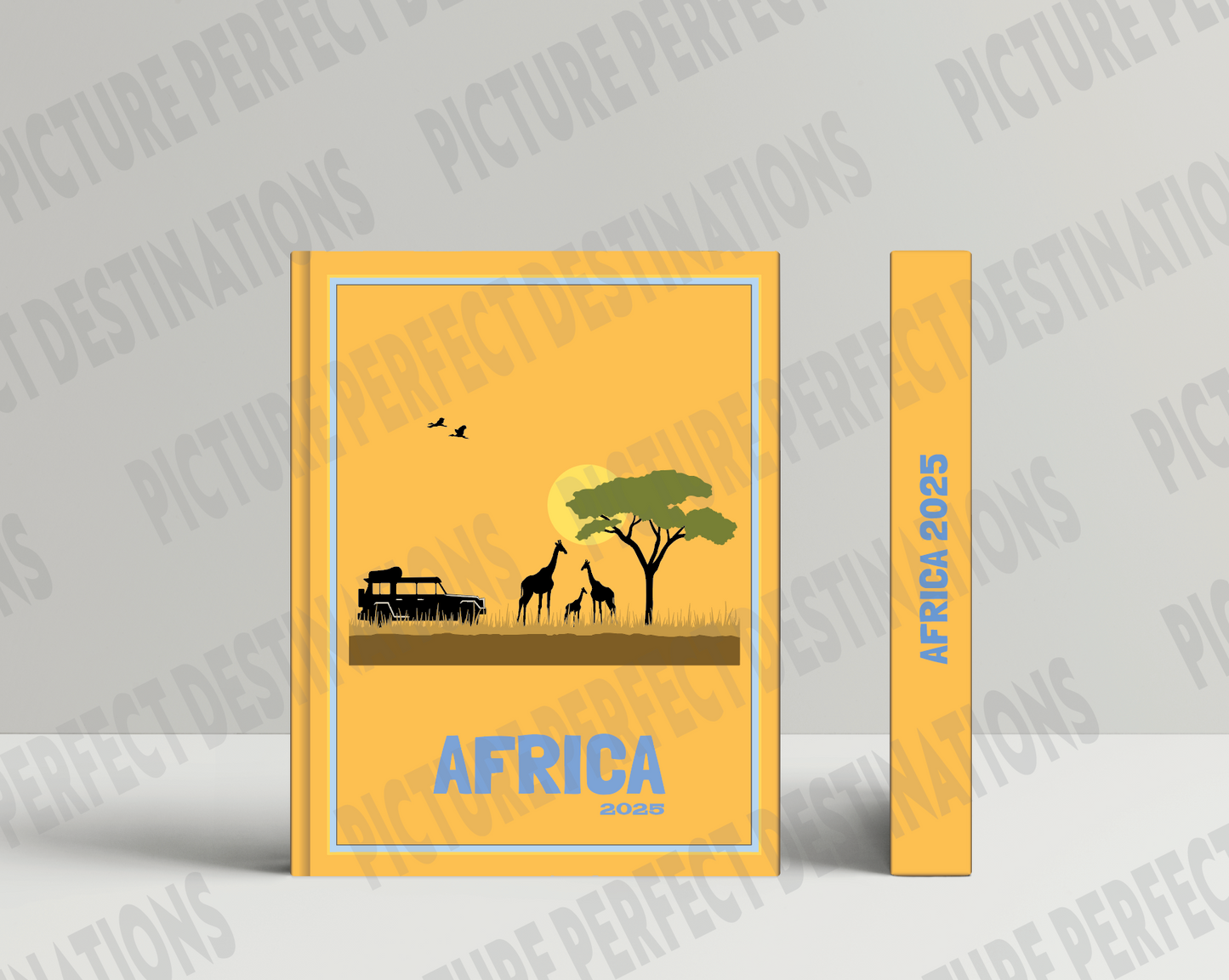 Africa travel photo book cover/poster