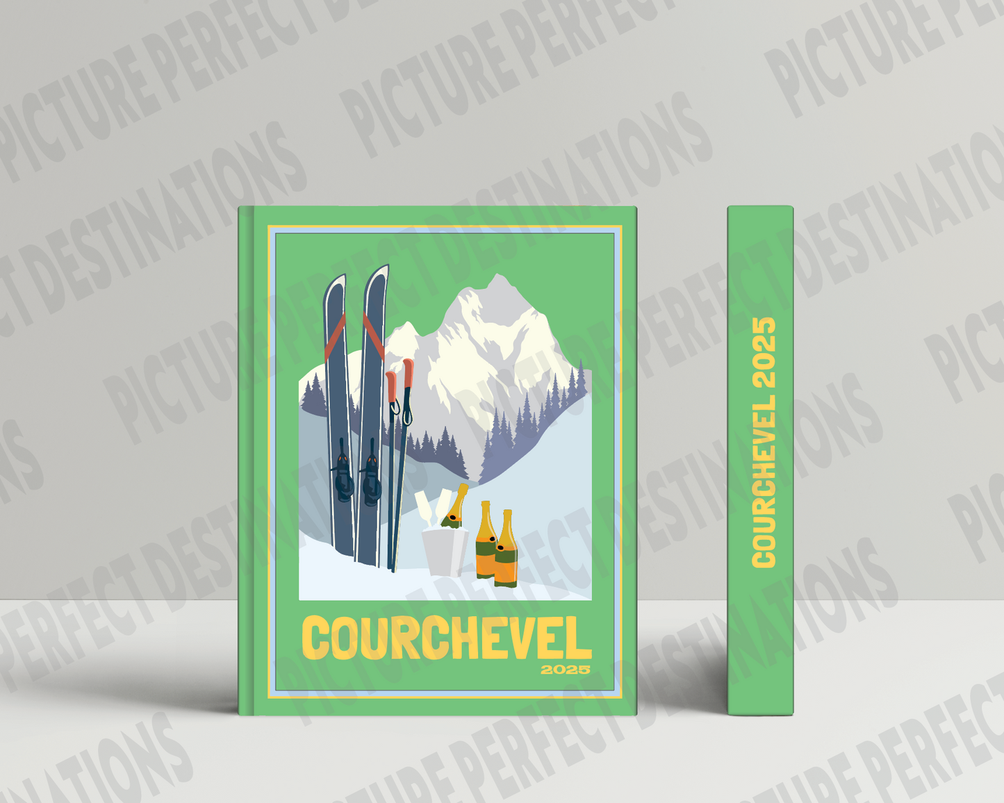 Courchevel travel photo book cover/poster