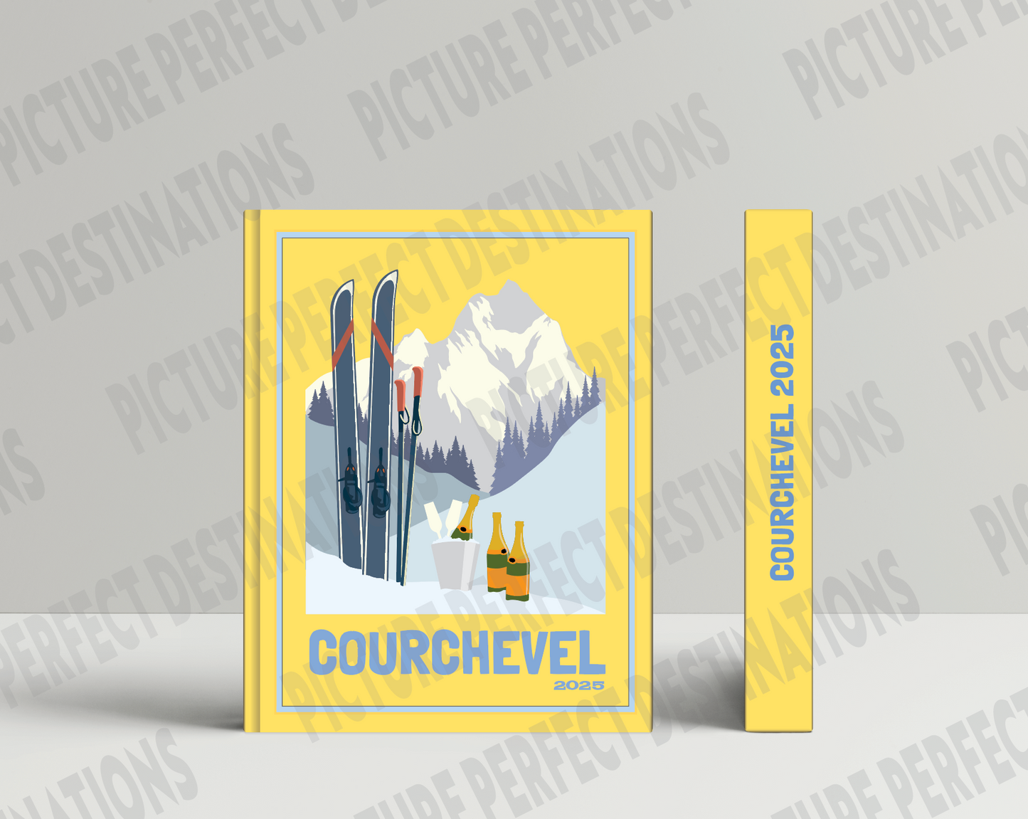 Courchevel travel photo book cover/poster