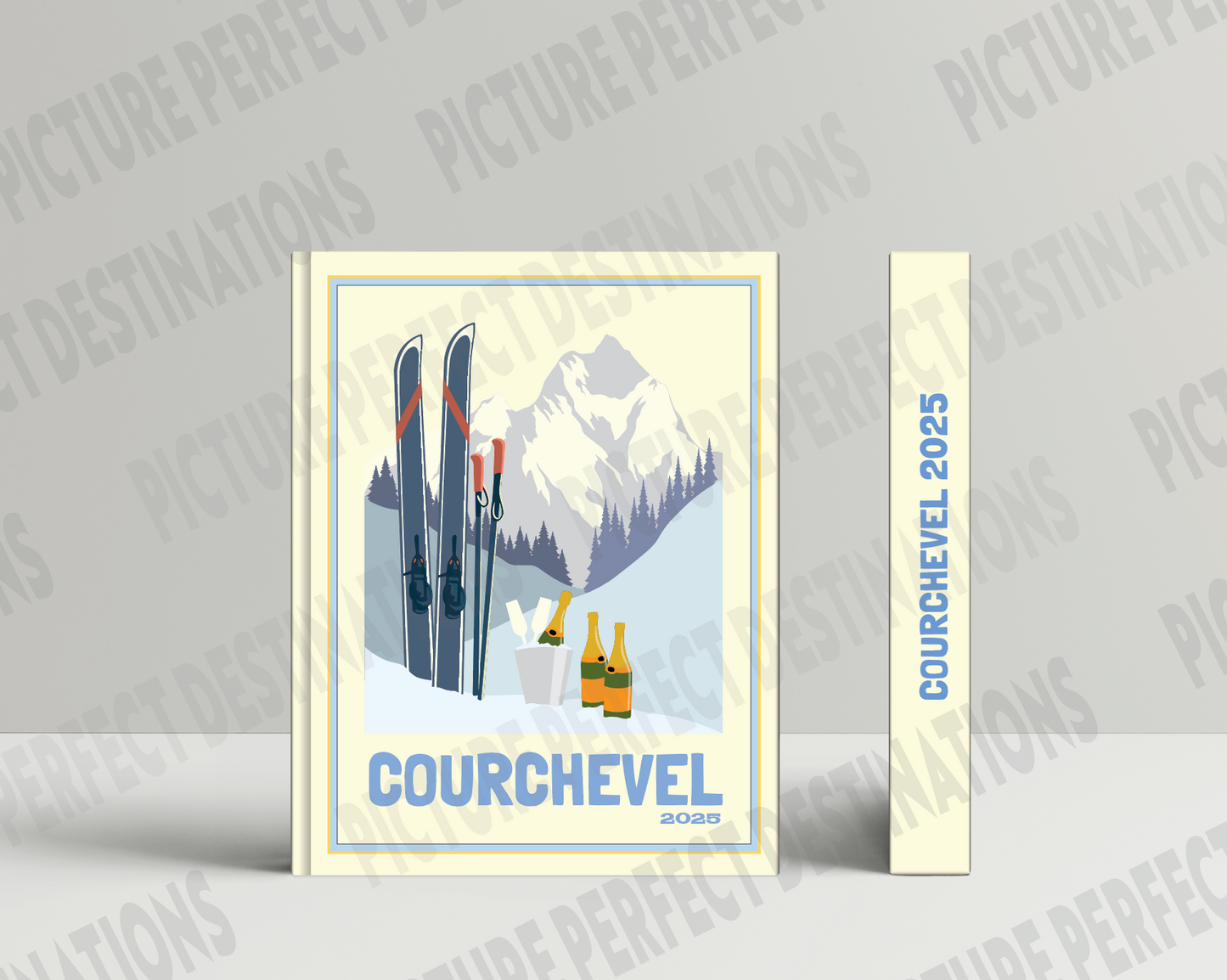 Courchevel travel photo book cover/poster