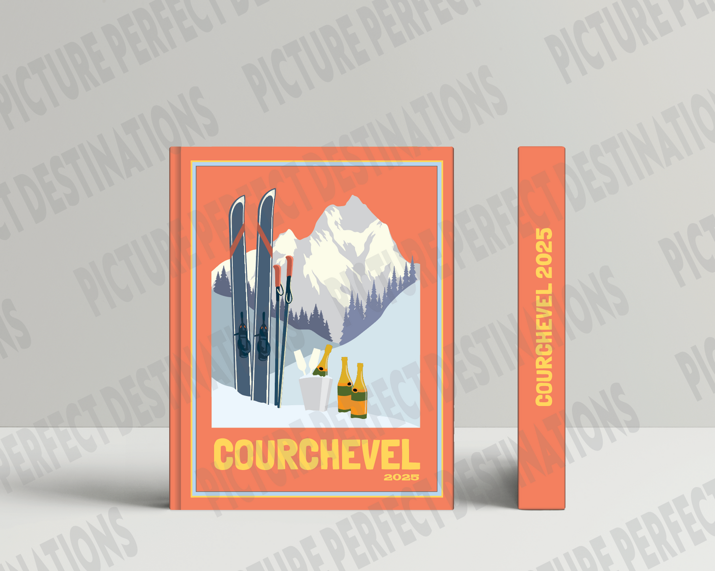 Courchevel travel photo book cover/poster