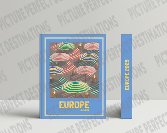 Europe travel photo book cover/poster