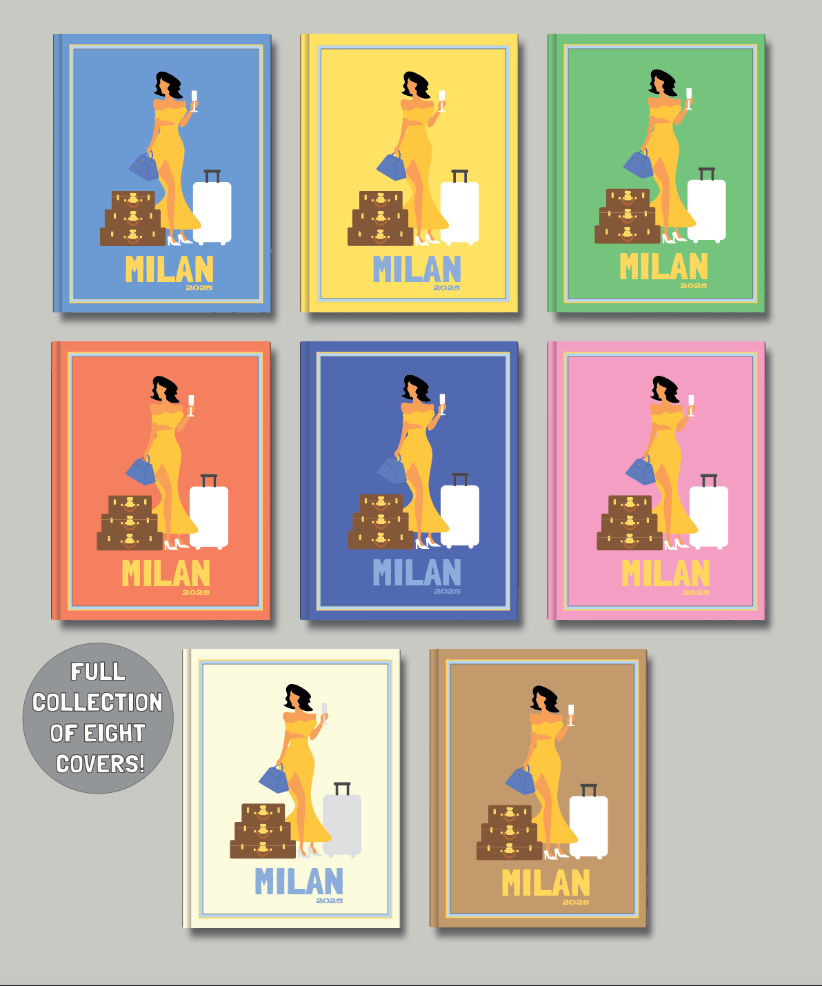 Milan travel photo book cover/poster